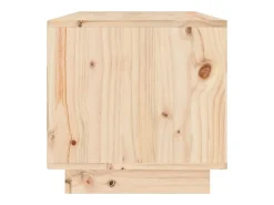 Suporte multimídia para TV prateleira para TV aparador armário para TV sala de jantar sala de estar quarto 60 x 35 x 35 cm madeira maciça de pinho marrom 02_0026134^Helloshop26 Online