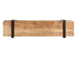 Suporte multimídia para TV prateleira para TV armário para TV sala de jantar sala de estar quarto 160 x 40 x 40 cm madeira maciça de manga marrom natural 02_0026073^Helloshop26 Hot