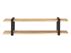 Suporte multimídia para TV prateleira para TV armário para TV sala de jantar sala de estar quarto 160 x 40 x 40 cm madeira maciça de manga marrom natural 02_0026073^Helloshop26 Hot