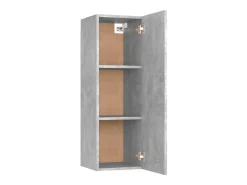 Suporte multimídia para TV prateleira para TV aparador para TV sala de jantar sala de estar quarto 30,5 x 30 x 90 cm madeira industrializada cinza 02_0026125*Helloshop26 Discount
