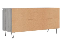 Suporte multimídia para TV prateleira para TV aparador para TV sala de jantar sala de estar quarto Sonoma 104 x 35 x 50 cm madeira industrializada cinza 02_0028374*Helloshop26 Hot