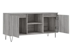 Suporte multimídia para TV prateleira para TV aparador para TV sala de jantar sala de estar quarto Sonoma 104 x 35 x 50 cm madeira industrializada cinza 02_0028374*Helloshop26 Hot