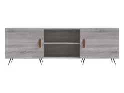 Suporte multimídia para TV prateleira para TV aparador para TV sala de jantar sala de estar quarto Sonoma 150 x 30 x 50 cm madeira industrializada cinza 02_0028401^Helloshop26 Online