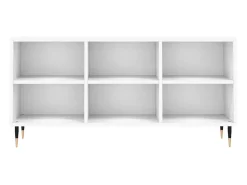 Suporte multimídia para TV prateleira para TV aparador armário para TV sala de jantar sala de estar quarto 103,5 x 30 x 50 cm madeira engenheirada branca 02_0025641 Móvel De Tv