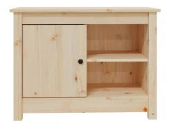 Suporte multimídia para TV prateleira para TV aparador para TV sala de jantar sala de estar quarto 70 x 36,5 x 52 cm madeira maciça de pinho marrom 02_0026190*Helloshop26