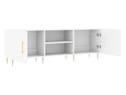 Suporte multimídia para TV prateleira para TV aparador para TV sala de jantar sala de estar quarto 150 x 30 x 50 cm madeira engenheirada branca 02_0025992^Helloshop26 Best