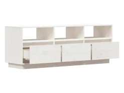 Suporte multimídia para TV estante para TV aparador armário para TV sala de jantar sala de estar quarto 140 x 37 x 50 cm madeira maciça de pinho 02_0025929^Helloshop26 Best