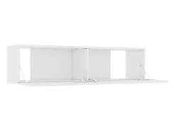 Suporte multimídia para TV prateleira para TV aparador armário para TV sala de jantar sala de estar quarto 120 x 30 x 30 cm madeira engenheirada branca 02_0025805*Helloshop26 New