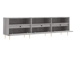Suporte multimídia para TV prateleira para TV móvel para TV sala de jantar sala de estar quarto Sonoma 150 x 30 x 44,5 cm madeira industrializada cinza 02_0028398*Helloshop26 Outlet