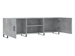 Clearance Suporte multimídia para TV prateleira para TV aparador armário para TV sala de jantar sala de estar quarto 150 x 30 x 50 cm madeira industrializada cinza 02_0026000 Móvel De Tv
