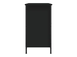 Suporte multimídia para TV prateleira para TV aparador para TV sala de jantar sala de estar quarto 100 x 35 x 65 cm madeira engenheirada preta 02_0025521*Helloshop26 Online