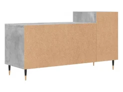 Suporte multimídia para TV prateleira para TV aparador armário para TV sala de jantar sala de estar quarto 100 x 35 x 55 cm madeira industrializada cinza 02_0025515^Helloshop26 Hot