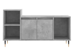Suporte multimídia para TV prateleira para TV aparador armário para TV sala de jantar sala de estar quarto 100 x 35 x 55 cm madeira industrializada cinza 02_0025515^Helloshop26 Hot