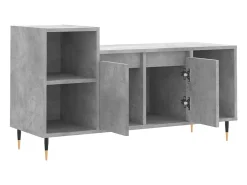 Suporte multimídia para TV prateleira para TV aparador armário para TV sala de jantar sala de estar quarto 100 x 35 x 55 cm madeira industrializada cinza 02_0025515^Helloshop26 Hot