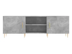 Suporte multimídia para TV prateleira para TV aparador armário para TV sala de jantar sala de estar quarto 150 x 30 x 50 cm madeira industrializada cinza 02_0025997^Helloshop26 Sale