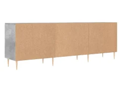Suporte multimídia para TV prateleira para TV aparador armário para TV sala de jantar sala de estar quarto 150 x 30 x 50 cm madeira industrializada cinza 02_0025997^Helloshop26 Sale
