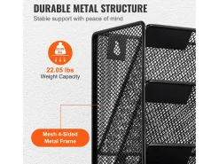 Suporte Mural SucceBuy File Wall Shelf Mesh Wall File Holder 1 Peça 10 Bolsas para Escritório e Escola* Sale