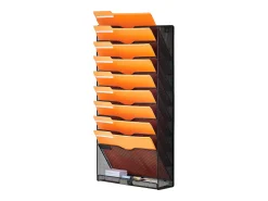 Suporte Mural SucceBuy File Wall Shelf Mesh Wall File Holder 1 Peça 10 Bolsas para Escritório e Escola* Sale