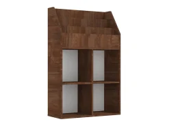 Suporte p/ revistas infantis deriv. madeira carvalho castanho*vidaxl Clearance