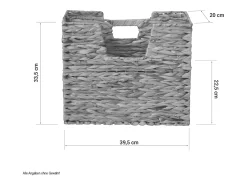 Acessórios De Arrumação*Suporte para Jornais 40x34x20 cm Natural em Capim Marinho Castanho