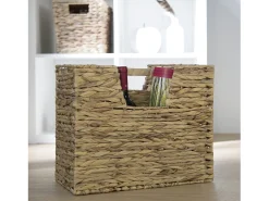 Acessórios De Arrumação*Suporte para Jornais 40x34x20 cm Natural em Capim Marinho Castanho