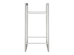 Suporte para lenha 50x28x56 cm aço inoxidável PT237251^ Sale