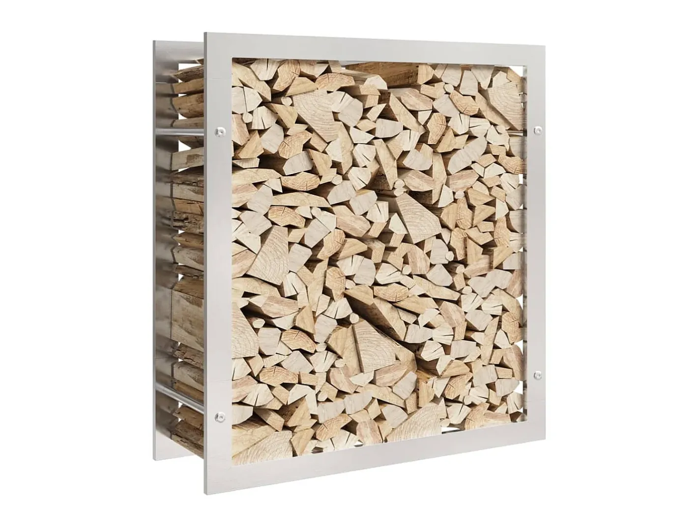 Online Suporte para lenha 80x28x86 cm aço inoxidável PT928863 Acessórios De Arrumação