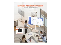 Suporte para TV com Rodízios SucceBuy, Ecrãs de 812,8-1778 mm,Carrinho Móvel, Rotação de 25°, Altura Ajustável, 40 kg, VESA 60 x 40 cm,Sala de Estar/Exterior* Discount