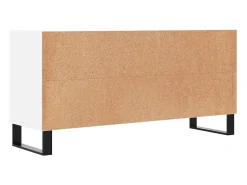 Suporte para TV multimídia prateleira para TV aparador armário para TV sala de jantar sala de estar quarto 103,5 x 30 x 50 cm madeira engenheirada branca 02_0025640^Helloshop26 New