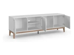 Suporte para TV Owen | com 2 compartimentos em efeito carvalho^Loft24 Outlet
