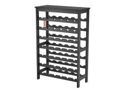 Acessórios De Arrumação|Acessório Vinho E Bar*Suporte para Vinhos, SucceBuy Suporte Modular em Bambu para 42 Garrafas, 7 Níveis, com Prateleira de Mesa para Exposição