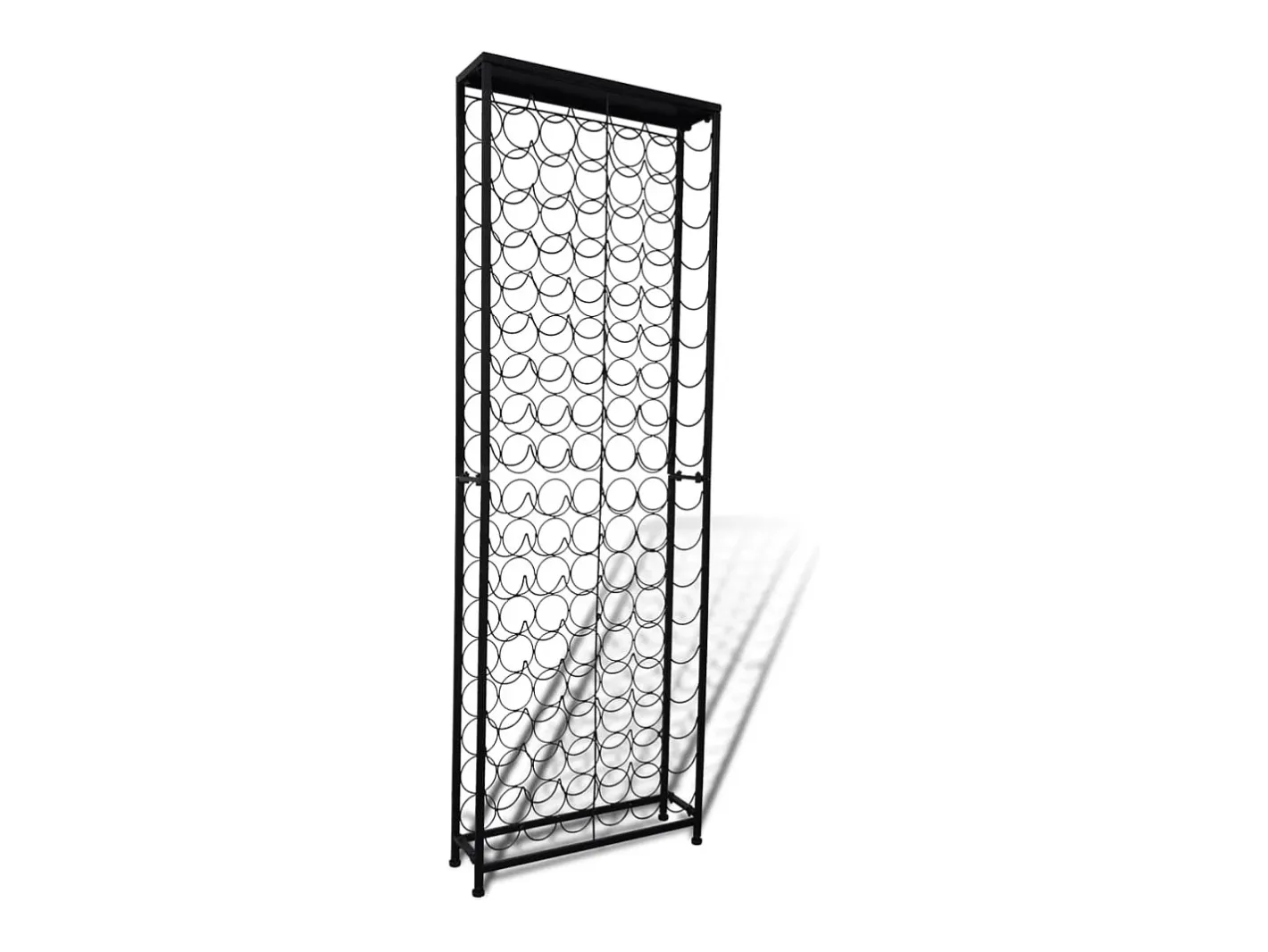 Acessórios De Arrumação|Acessório Vinho E Bar*Suporte vertical para garrafas de vinho, metal por 108 garrafas PT225222 Preto