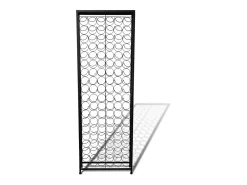 Acessórios De Arrumação|Acessório Vinho E Bar*Suporte vertical para garrafas de vinho, metal por 108 garrafas PT225222 Preto