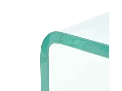 Helloshop26 Móvel De Tv*Suporte/aparador de TV prático e de design elegante para monitor de 60 cm vidro 2502256 Transparente