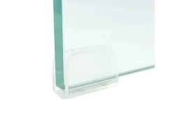Helloshop26 Móvel De Tv*Suporte/aparador de TV prático e de design elegante para monitor de 60 cm vidro 2502256 Transparente
