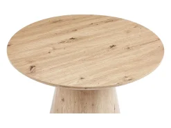 Table basse ronde collection TIGNES – Décor effet pin – D80 x H47 cm Mesa De Centro