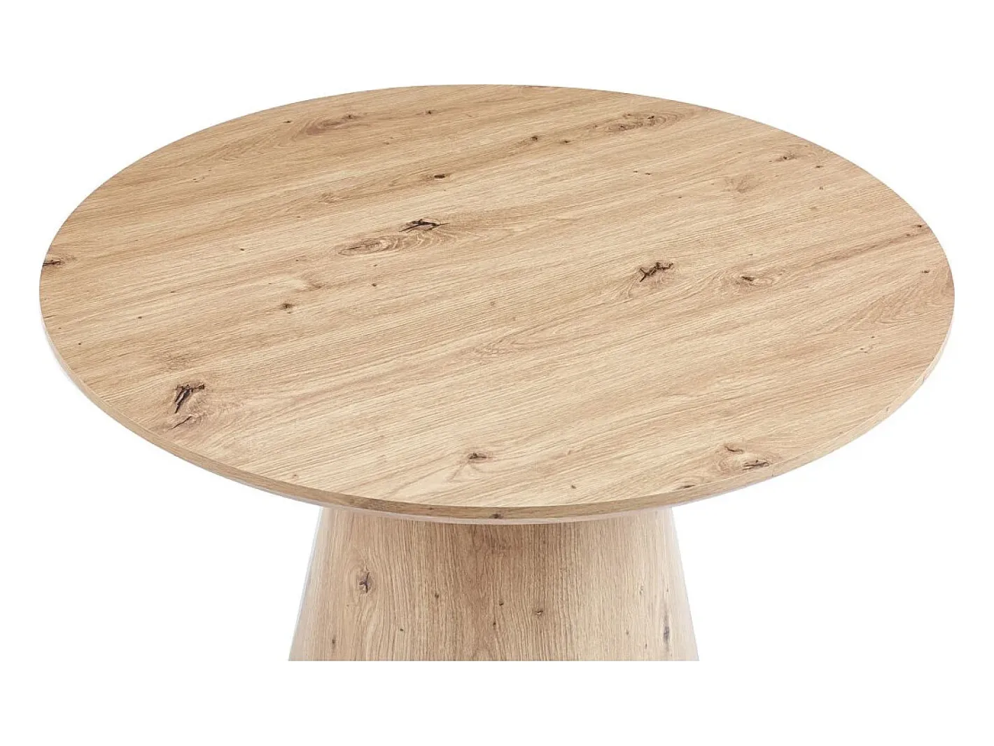 Table basse ronde collection TIGNES – Décor effet pin – D80 x H47 cm Mesa De Centro