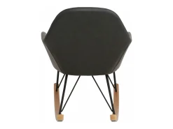 Tampa | Cadeira de Baloiço em PU Cinza^Loft24 Discount