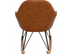 Tampa | Cadeira de Baloiço em PU Cognac^Loft24 Clearance