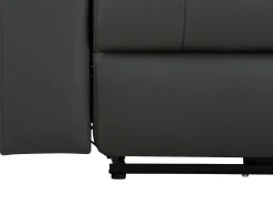 Loft24 Sofá*Tanaro | Sofá Chaise Lounge 3 Lugares Direito com Função Eléctrica em PU Cinza Cinzento
