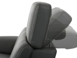 Loft24 Sofá*Tanaro | Sofá Chaise Lounge 3 Lugares Direito com Função Eléctrica em PU Cinza Cinzento