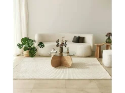 TavDalcibiad sala de estar, Mesa de café, Porta-revistas para sofá, Prateleira para sala, 75x75h35 cm, Carvalho*Dmora Discount