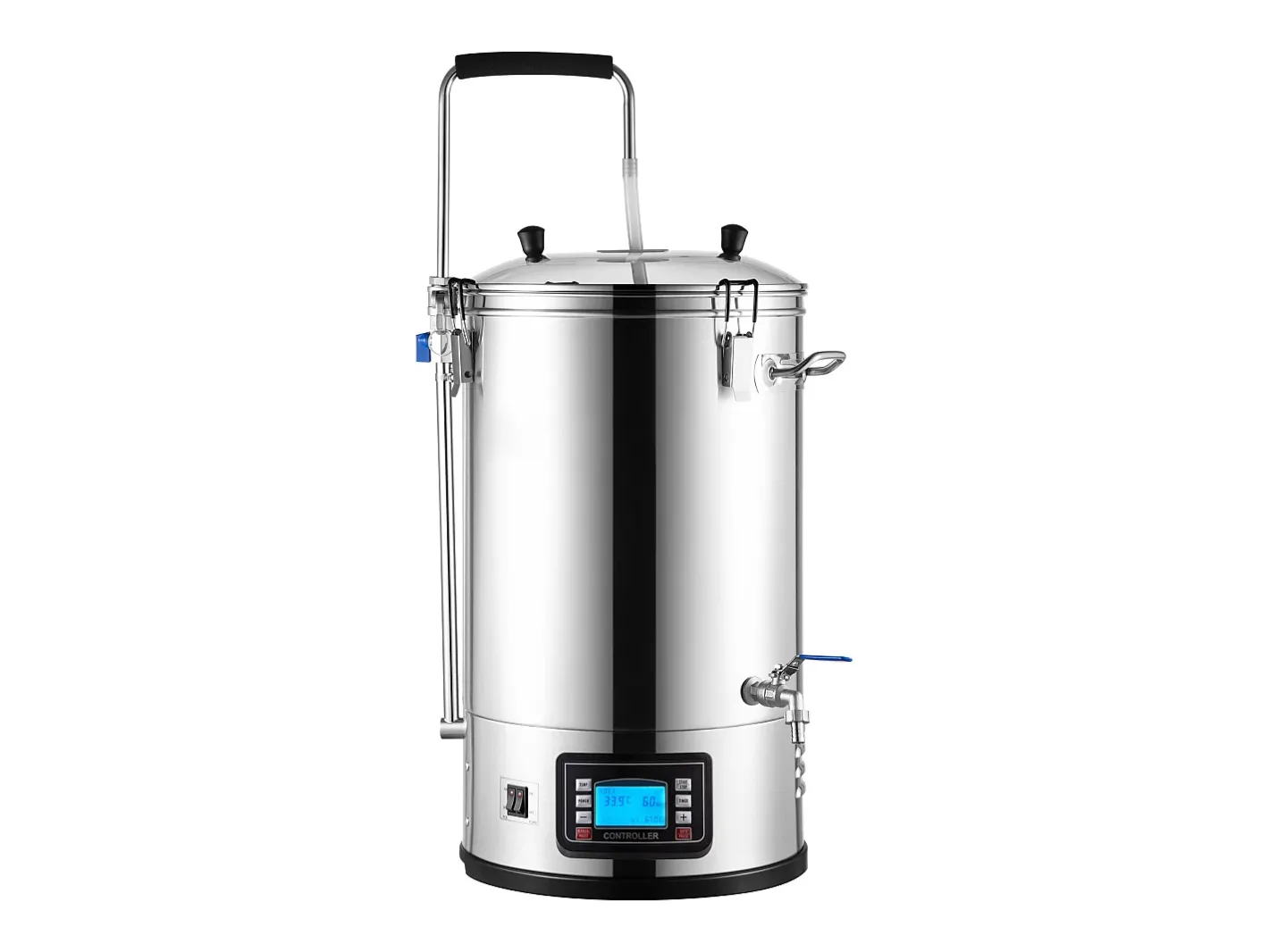 Tina de Mistura SucceBuy | Sistema de Mistura de Cerveja Todo-em-Um Pan com Bomba de Circulação 30 L^