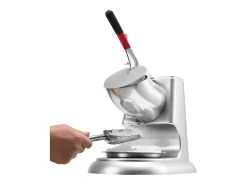 Clearance Triturador de Gelo SucceBuy Elétrico Capacidade de 100 kg/h, Máquina de Gelo Picado a 4 Lâminas, de Aço Inoxidável, com Tigela e Tampa, 2000 rpm Acessório Vinho E Bar