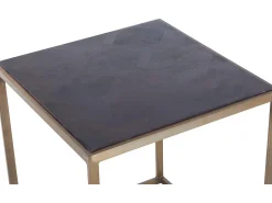 Ulrich | Mesa de apoio em Antiq Brass Nogueira^Loft24 New