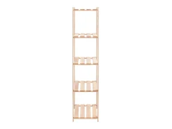 Unidade arrumação 5 prateleiras 80x38x170 cm pinho 250 kg PT116757* Outlet