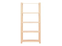 Unidade arrumação 5 prateleiras 80x38x170 cm pinho 250 kg PT116757* Outlet