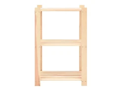 Unidade arrumação c/ 3 prateleiras 60x38x90 cm pinho 150 kg PT564686* Sale