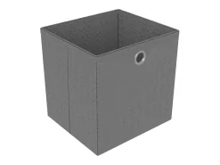 vidaxl Prateleira*Unidade prateleiras 4 cubos c/ caixas 69x30x72,5cm tecido cinza Cinzento