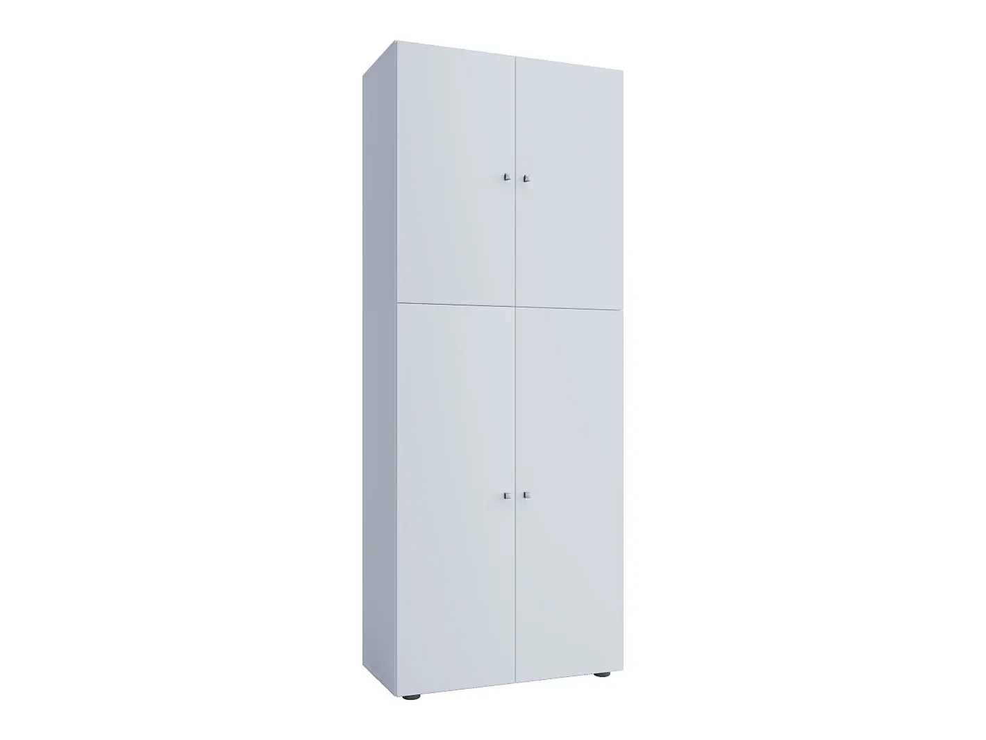 Armário de madeira | Armário com 5 compartimentos e portas giratórias | Dimensões aprox. L. 70 x A. 184 x P. 40 cm – Lona (Branco)*VCM Sale